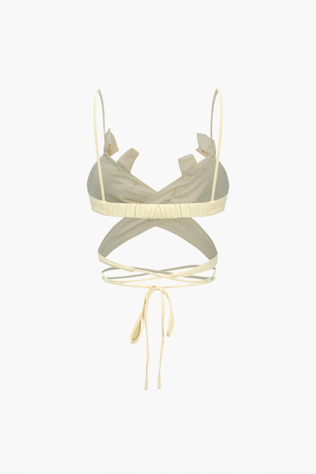 3D Floral Crossed Tie Up Cami Top sold by Micas product image thumbnail 2