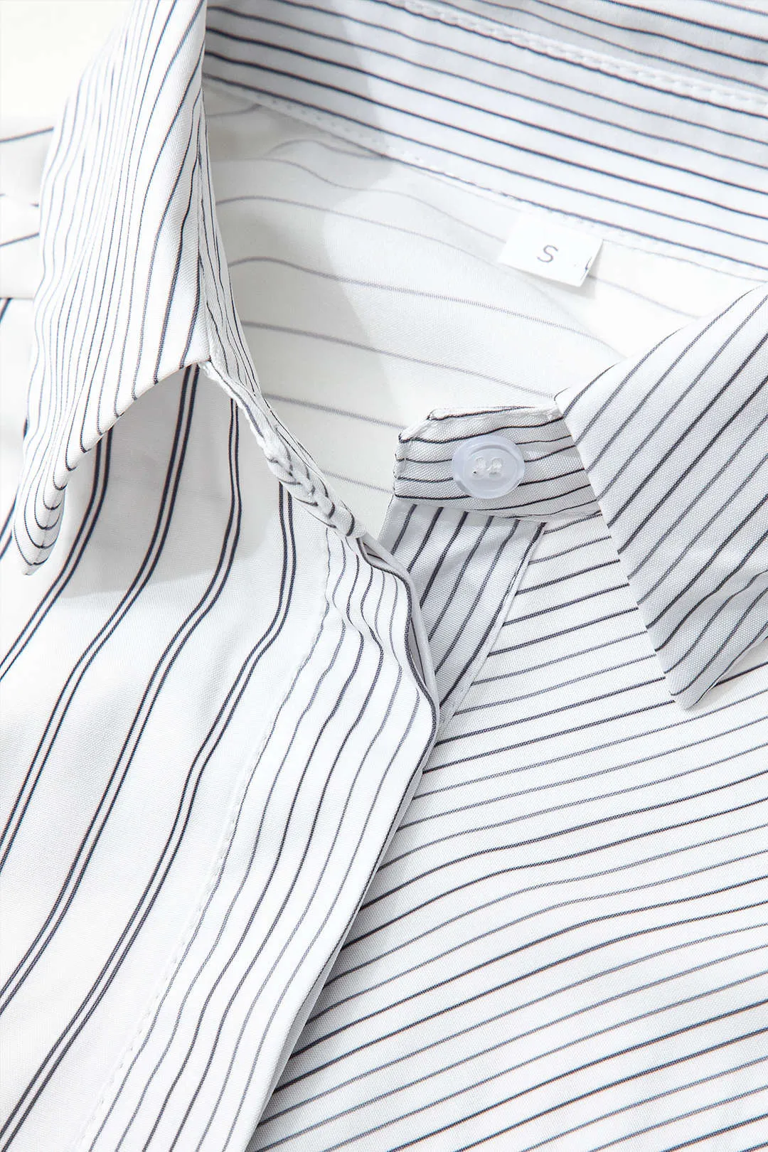 Stripes Print Button Long-Sleeve Shirt sold by Micas product image thumbnail 5