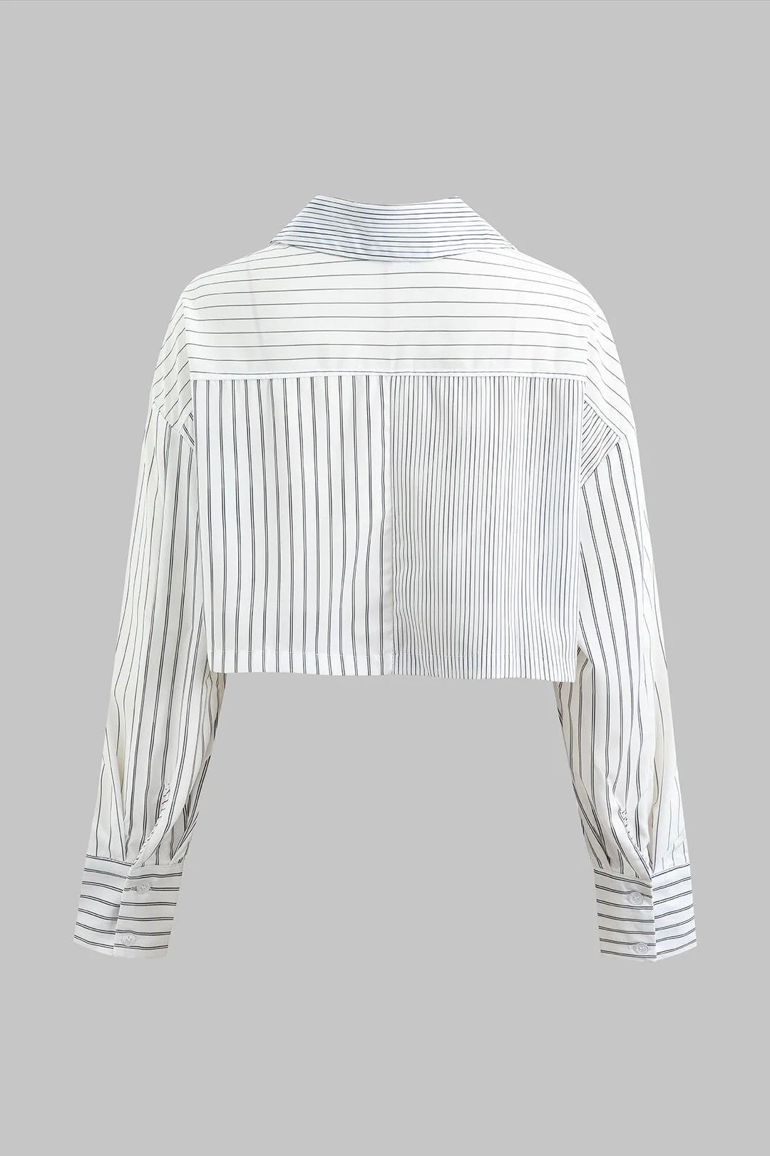Stripes Print Button Long-Sleeve Shirt sold by Micas product image thumbnail 2