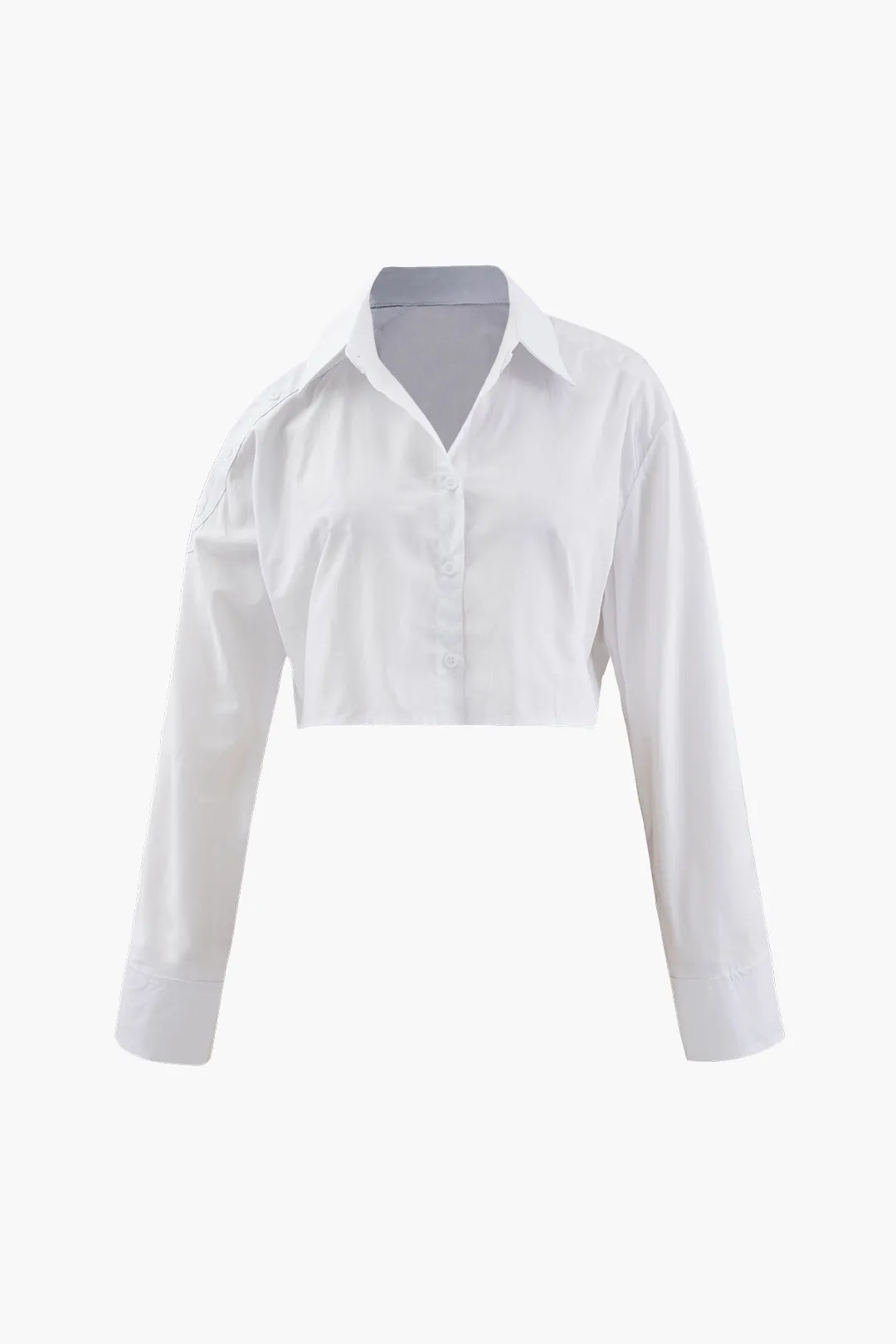 Solid Button Long-Sleeve Shirt sold by Micas