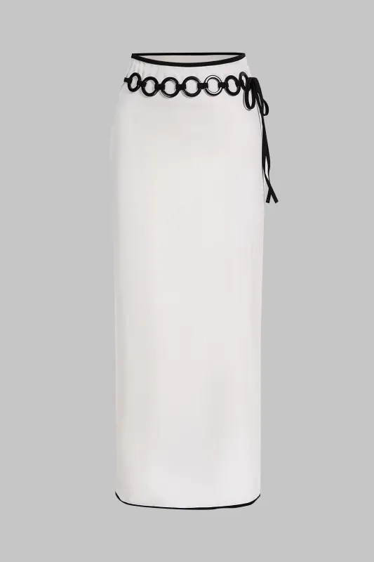 Contrast Tie-Up High Waist Bikini Bottom sold by Micas