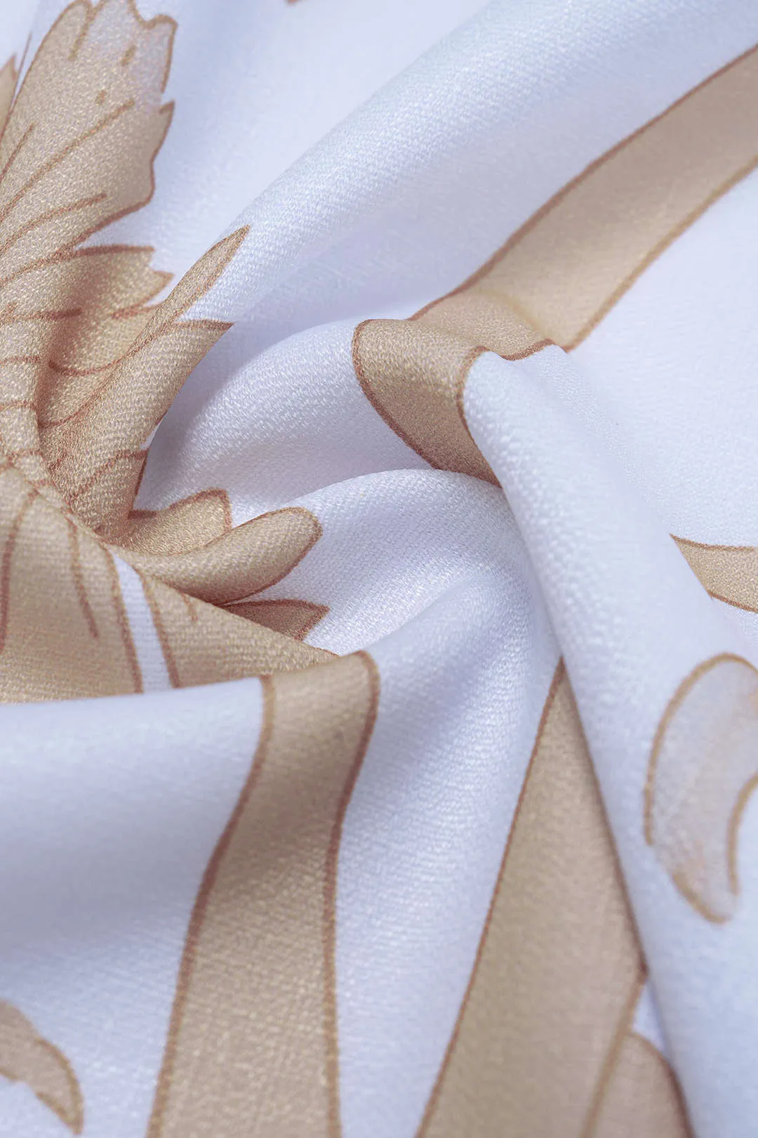 Coconut Palm Print Lapel Short Sleeve Shirt And Wide Leg Pants Set sold by Micas product image thumbnail 5