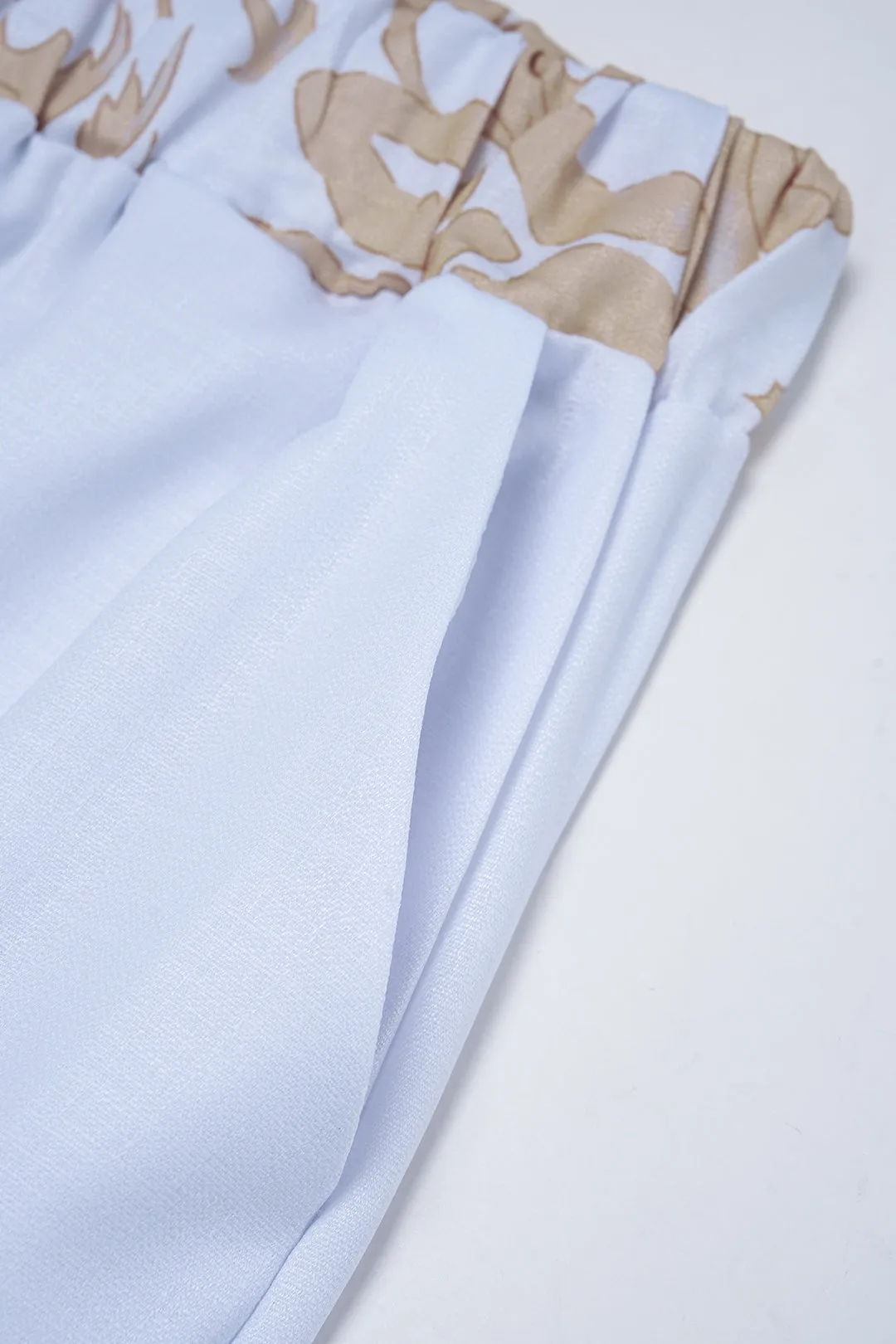 Coconut Palm Print Lapel Short Sleeve Shirt And Wide Leg Pants Set sold by Micas product image thumbnail 3