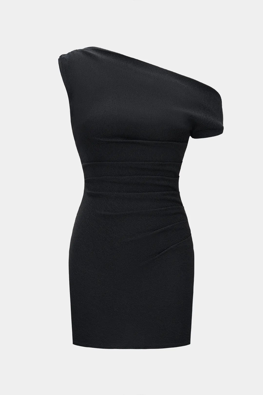 One Shoulder Pleated Sleeveless Dress sold by Micas