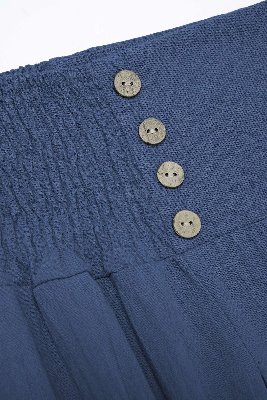 High Waist Shirred Waistband Wide Leg Pants sold by Micas product image thumbnail 3