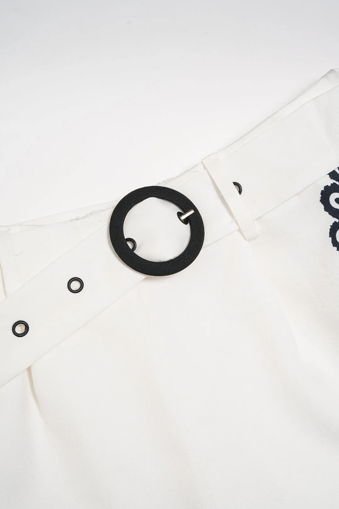 Contrast Print Button Short Sleeve Shirt And Belted Shorts Set sold by Micas product image thumbnail 3