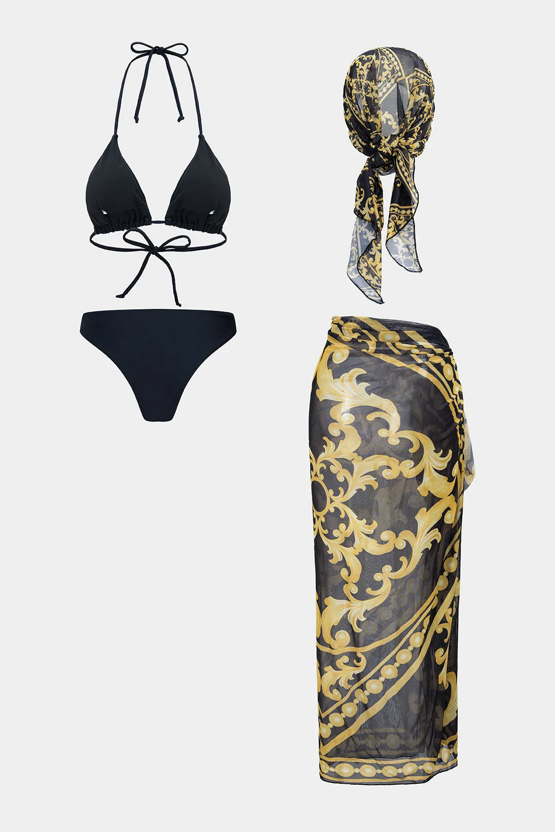 Artistic Print Tie-Up Bikini Set sold by Micas product image thumbnail 2