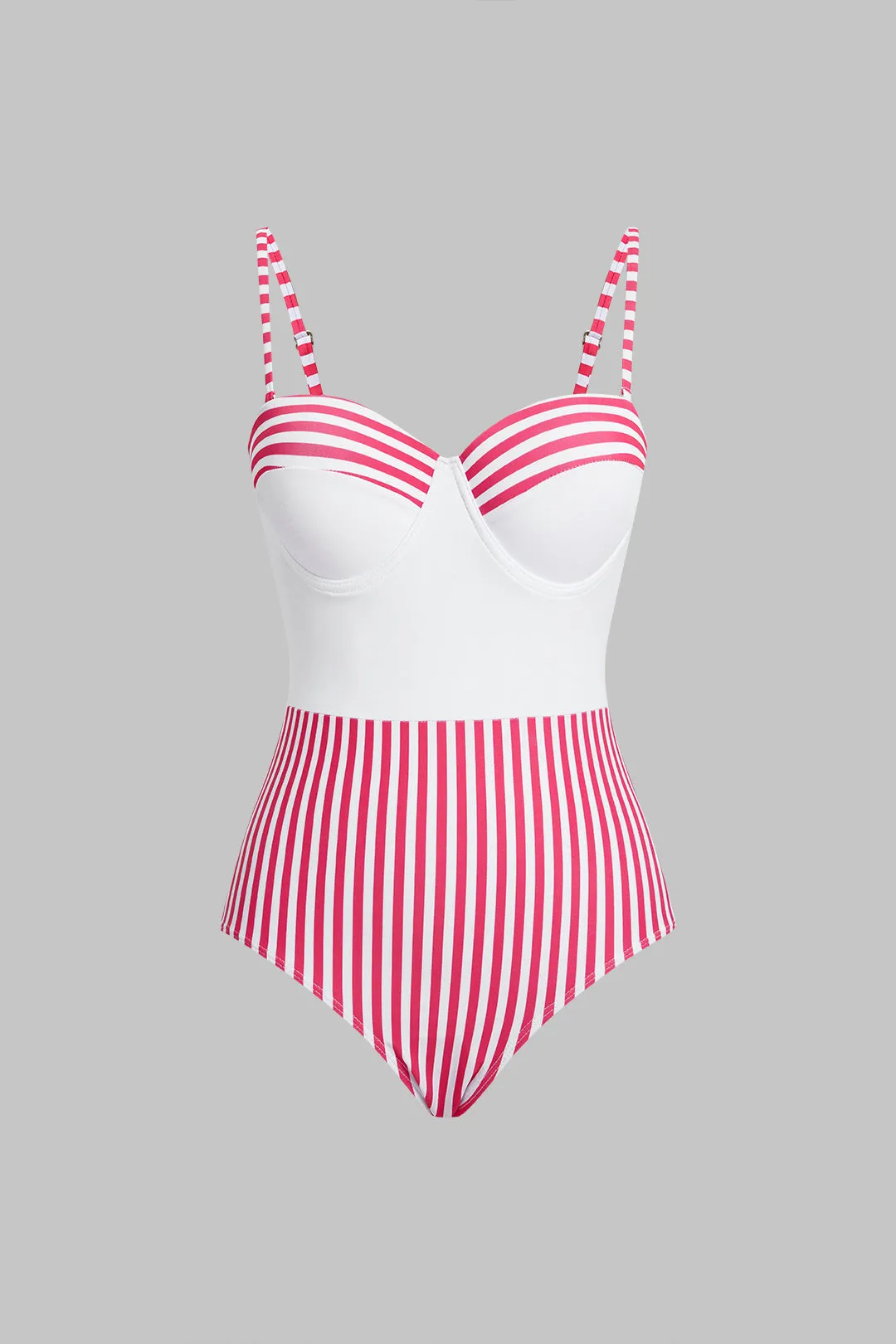 Contrast Striped Bikini Top sold by Micas