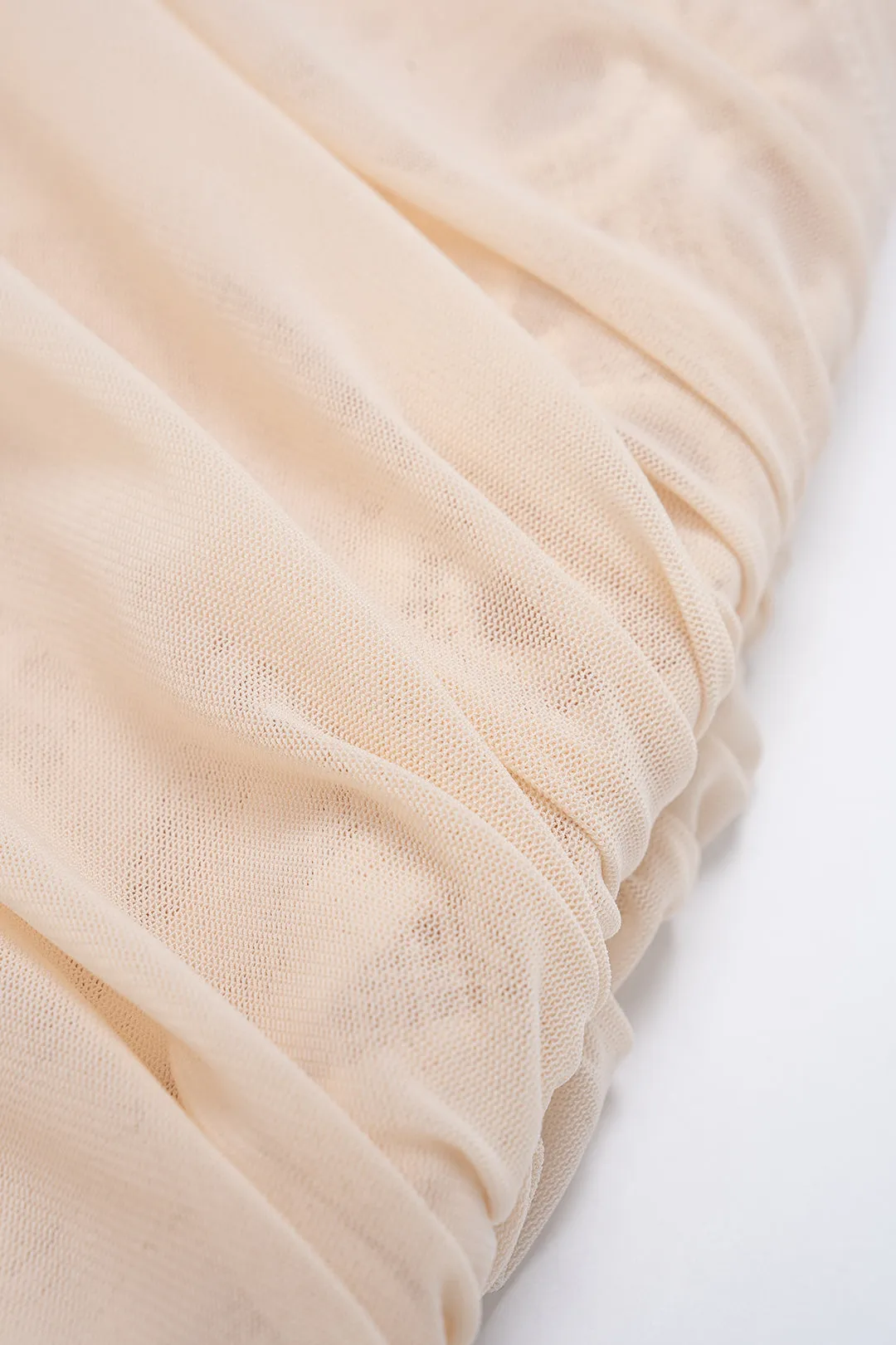 Lace Patchwork Asymmetrical Ruched Skirt sold by Micas product image thumbnail 3