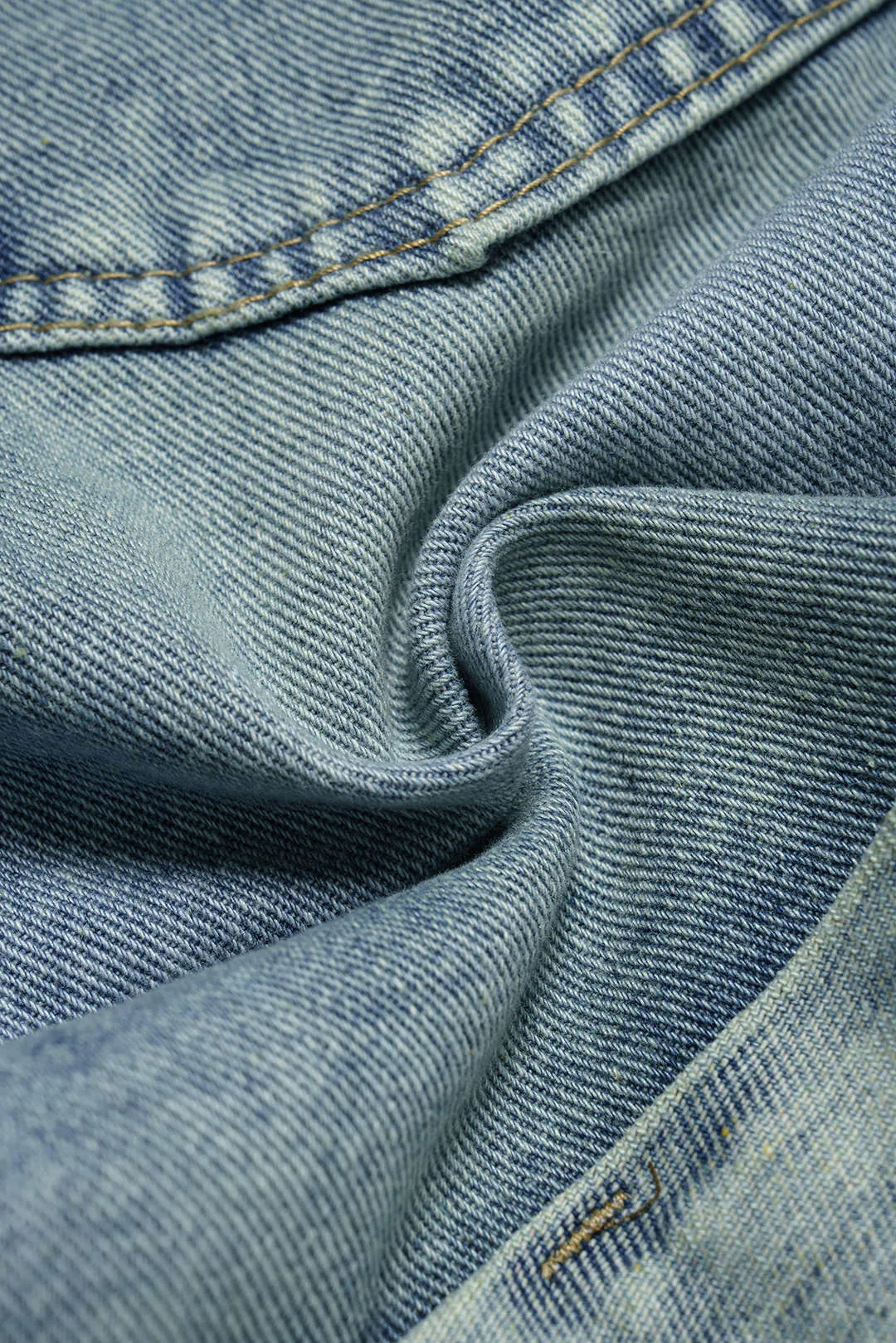 Denim Pocket High Waist Shorts sold by Micas product image thumbnail 4