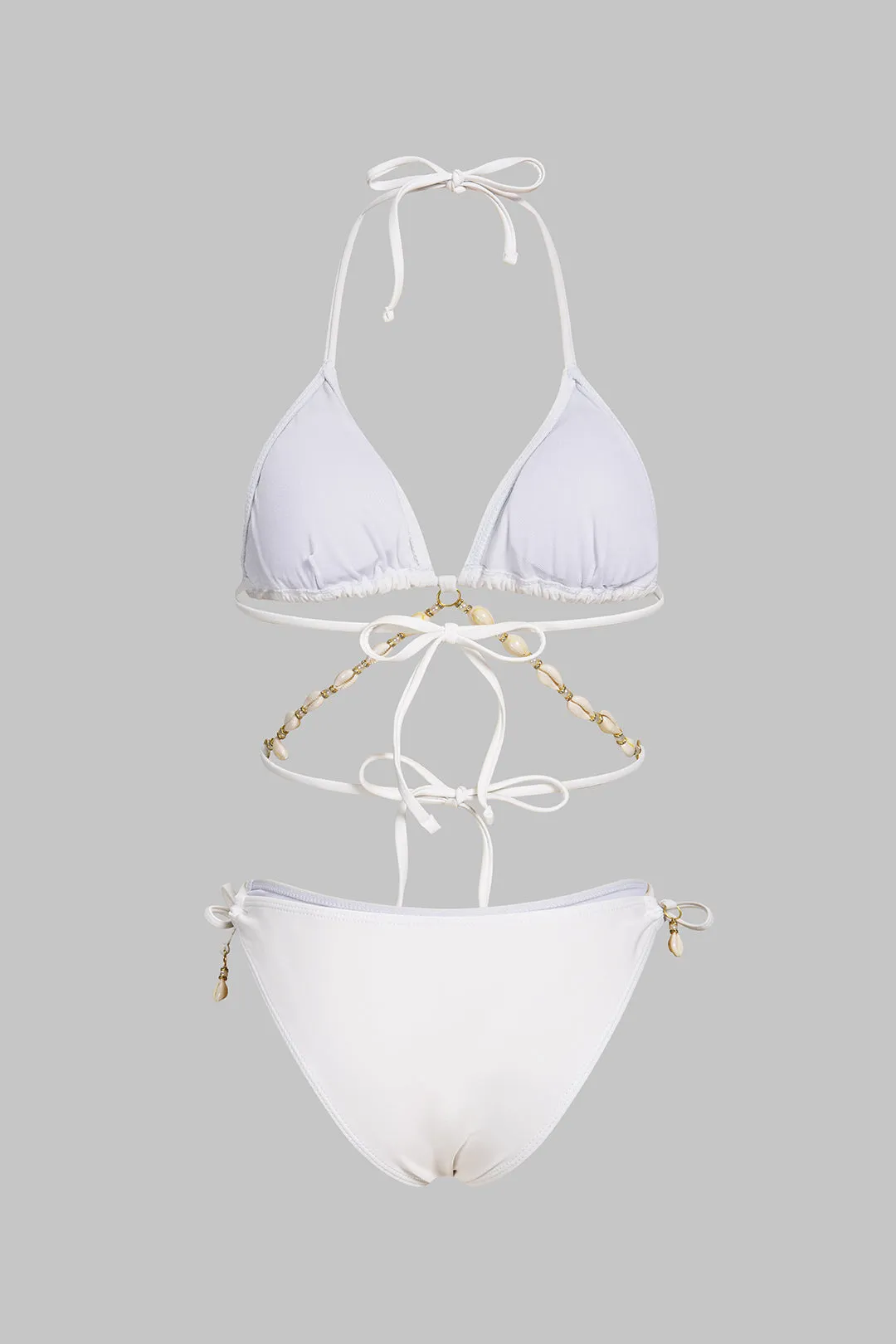 Halter Chain Tie-Up Bikini Set sold by Micas product image thumbnail 2