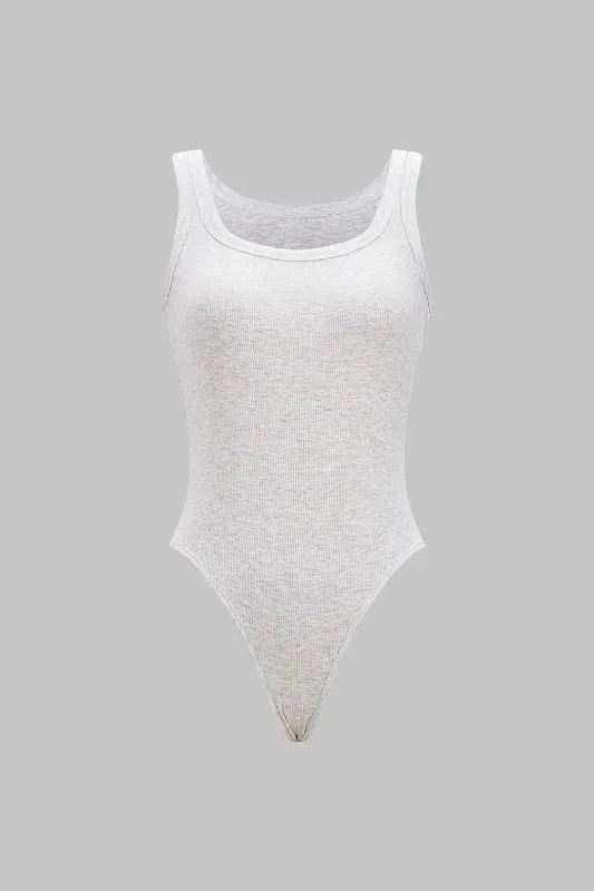 Basic U-Neck Sleeveless Bodysuit made by Micas