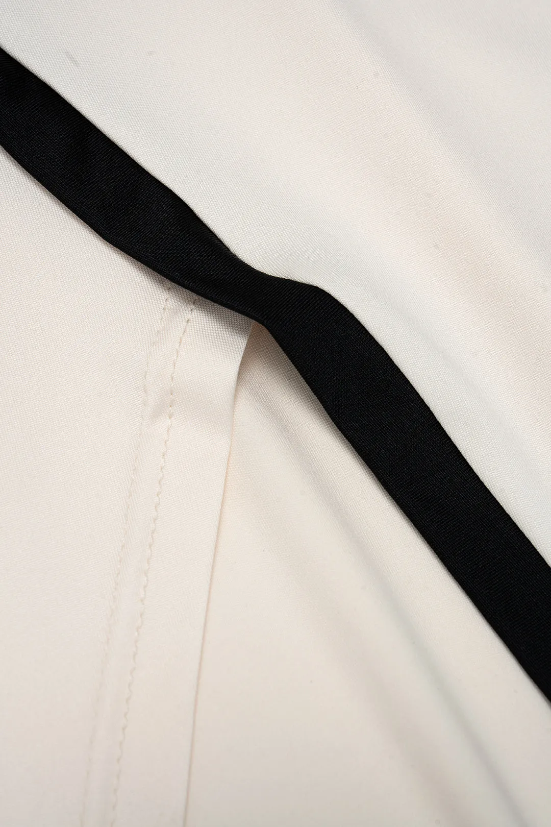 Contrast Binding Asymmetrical Slit Short Sleeve Maxi Dress sold by Micas product image thumbnail 4