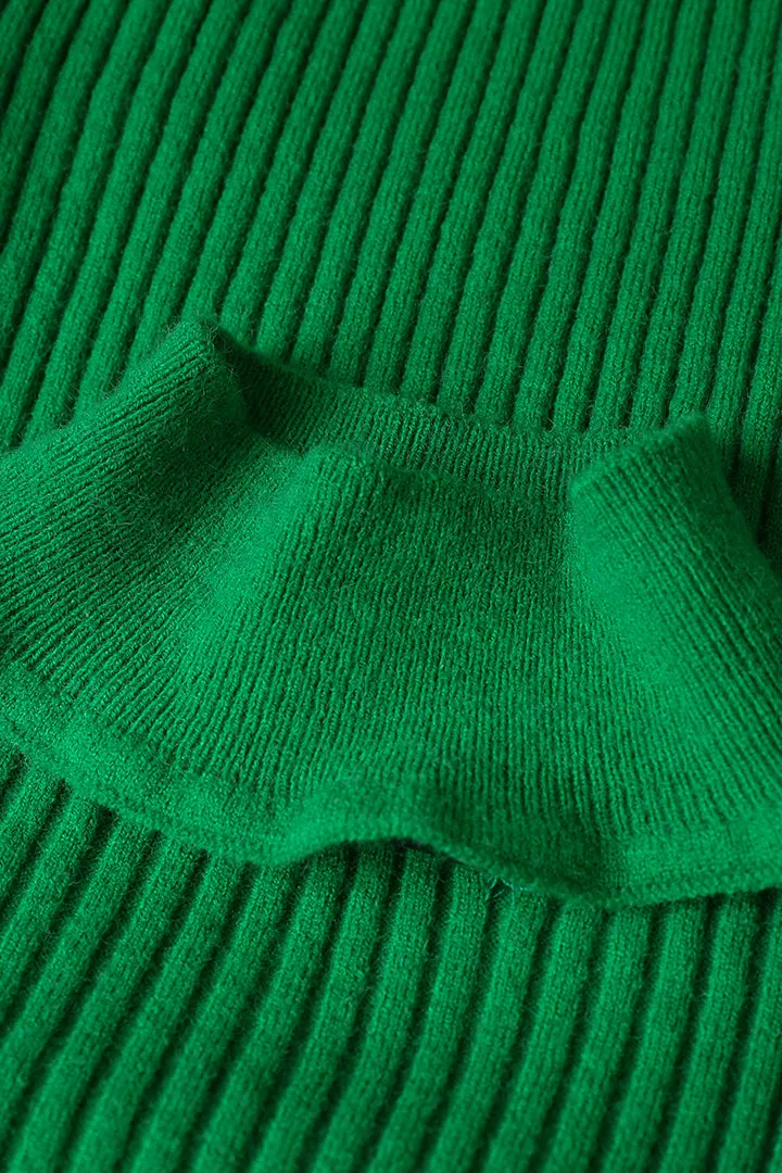 High Neck Wrap Knitted Long Sleeve Top sold by Micas product image thumbnail 2