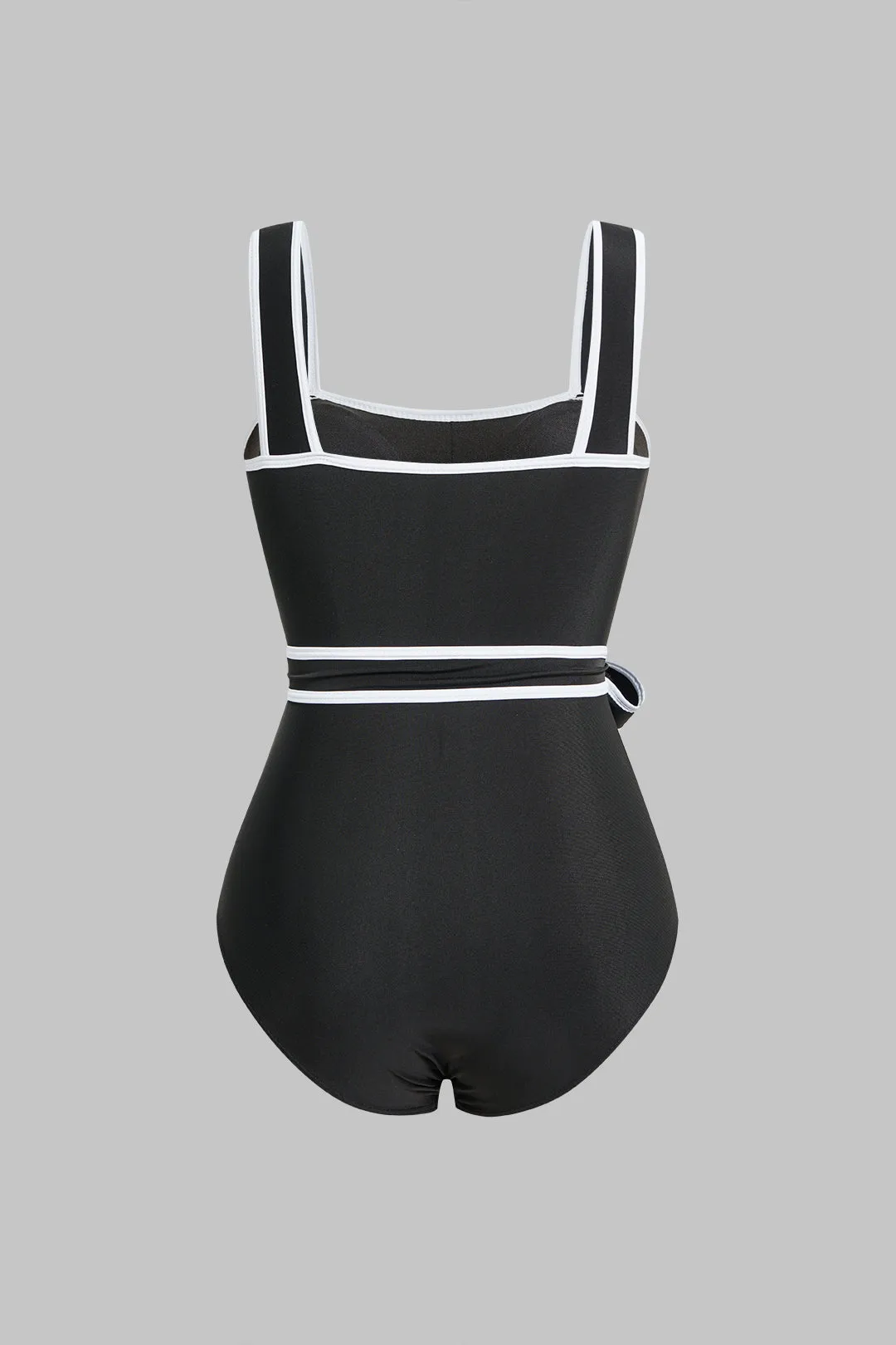 Contrast Binding Tie Front Swimsuit sold by Micas product image thumbnail 2