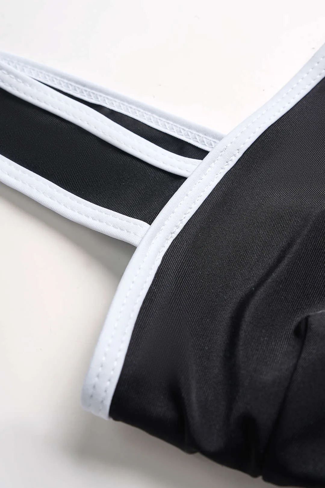 Contrast Binding Tie Front Swimsuit sold by Micas product image thumbnail 3