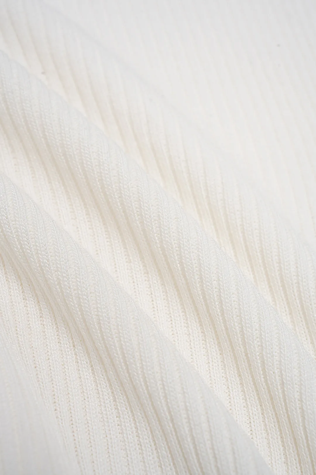 Knit Solid One Shoulder Short-Sleeve Top sold by Micas product image thumbnail 4