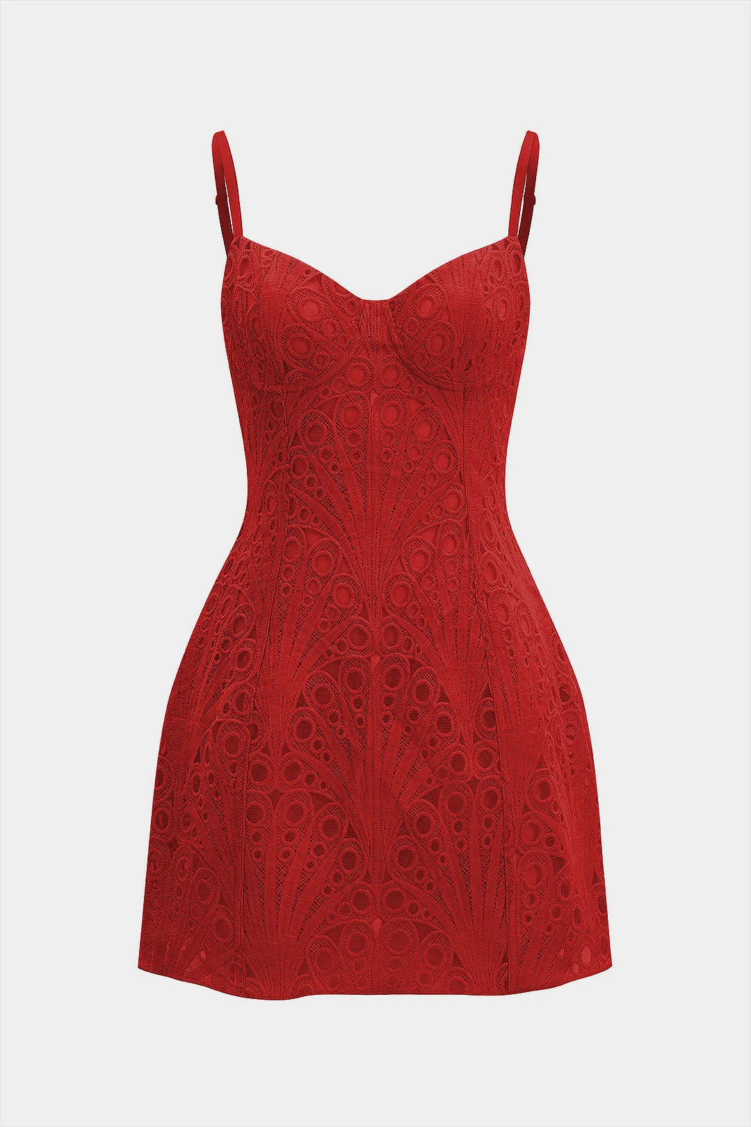 Lace Bustier Zipper Sleeveless Mini Dress sold by Micas product image thumbnail 4