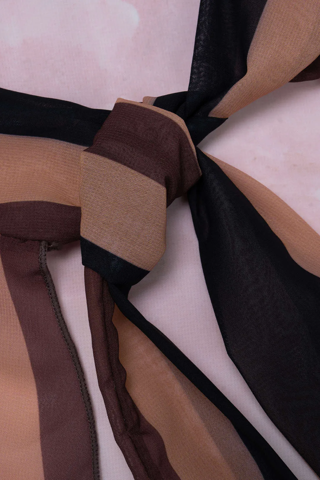 Artistic Print One Shoulder Tie-Up Cut Out Bikini Set sold by Micas product image thumbnail 3