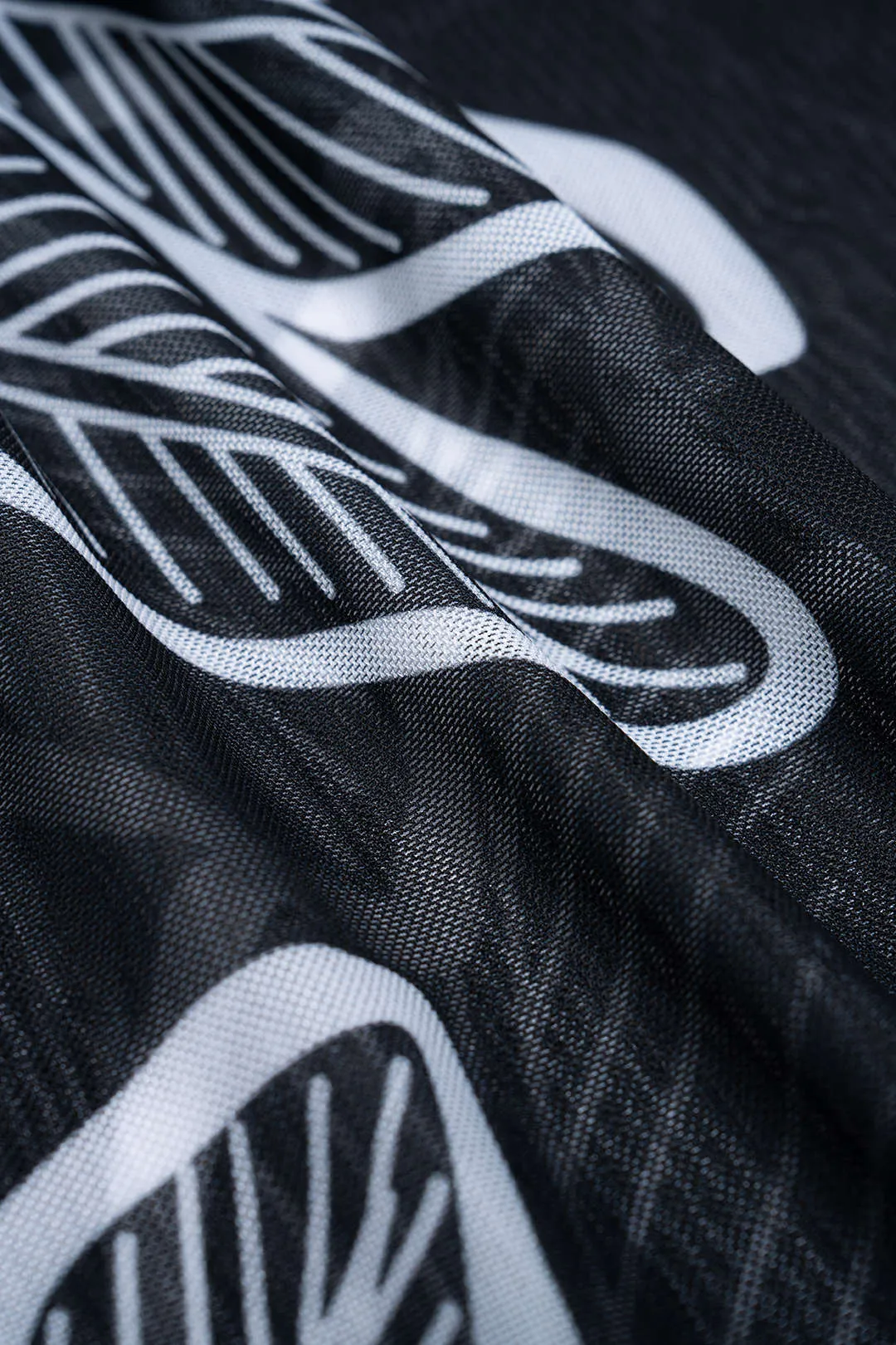 Floral Print Chiffon Patchwork One Shoulder Tie-Up Bikini Set sold by Micas product image thumbnail 5