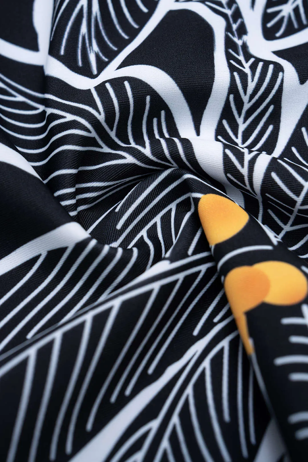 Floral Print Chiffon Patchwork One Shoulder Tie-Up Bikini Set sold by Micas product image thumbnail 3