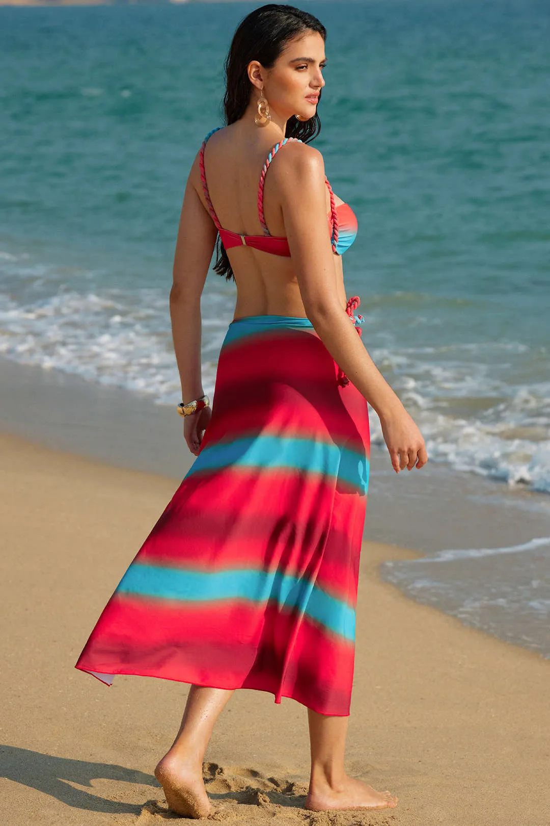 Tie Dye Ombre Print Twist Knot Bikini Bottom sold by Micas product image thumbnail 4