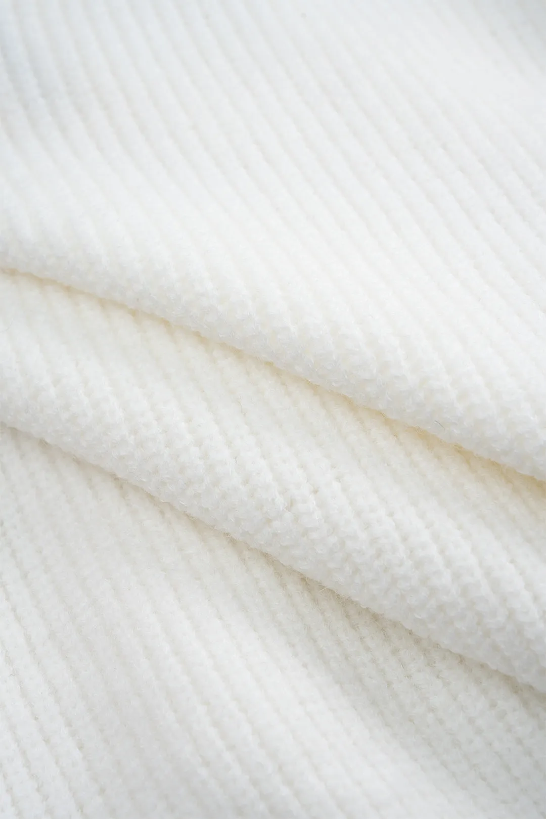 Knit Lapel Zipper Long Sleeve Top sold by Micas product image thumbnail 5