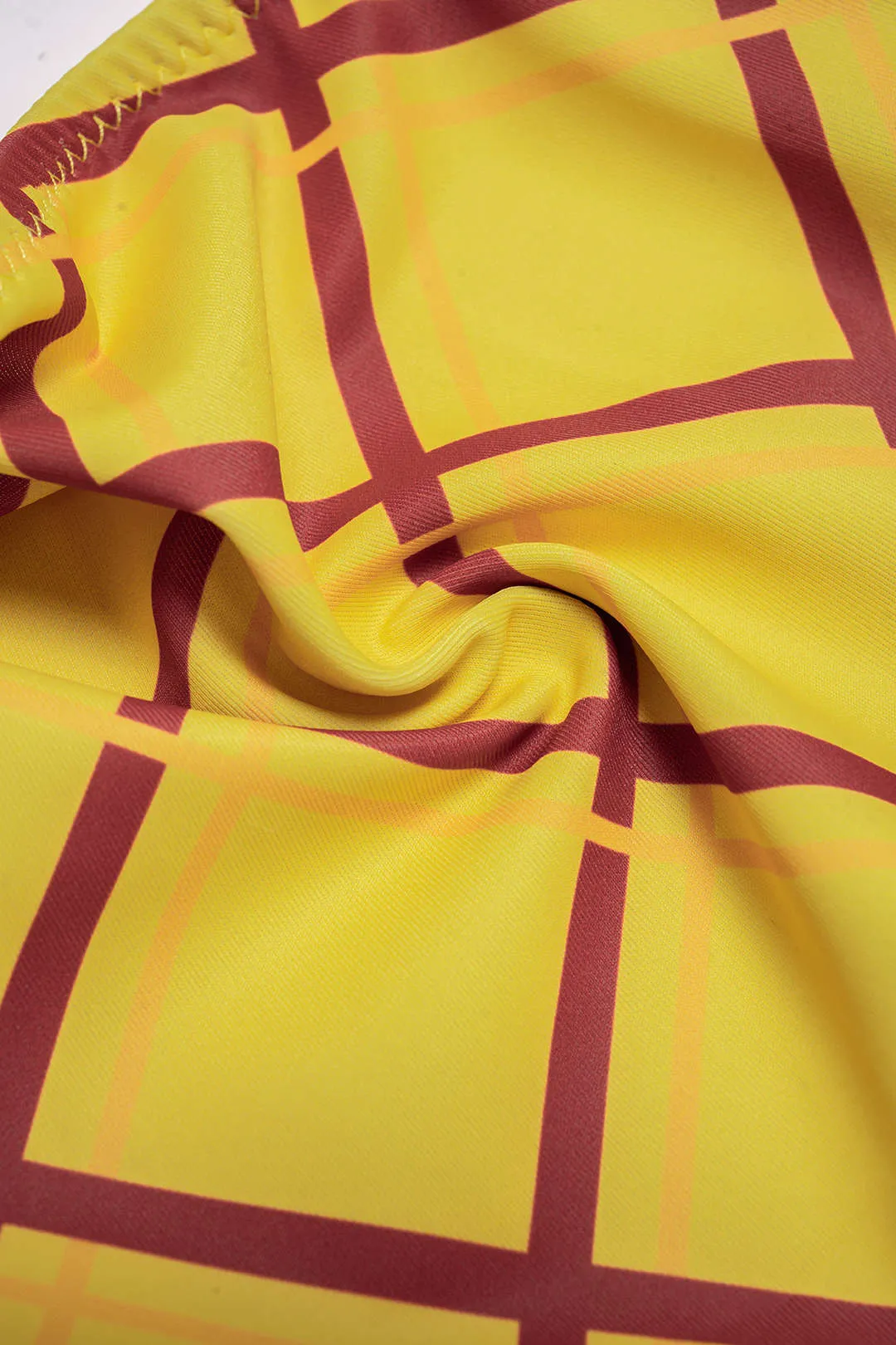 Plaid Print Halter Neck Tie-Up Bikini Set sold by Micas product image thumbnail 4