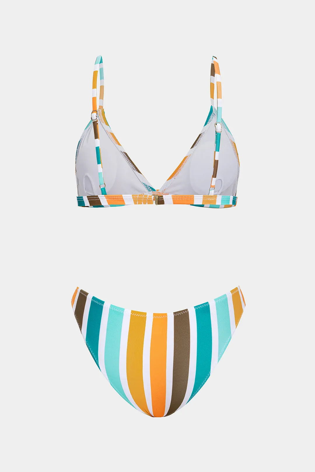 Stripes Print Backless Bikini Set sold by Micas product image thumbnail 2