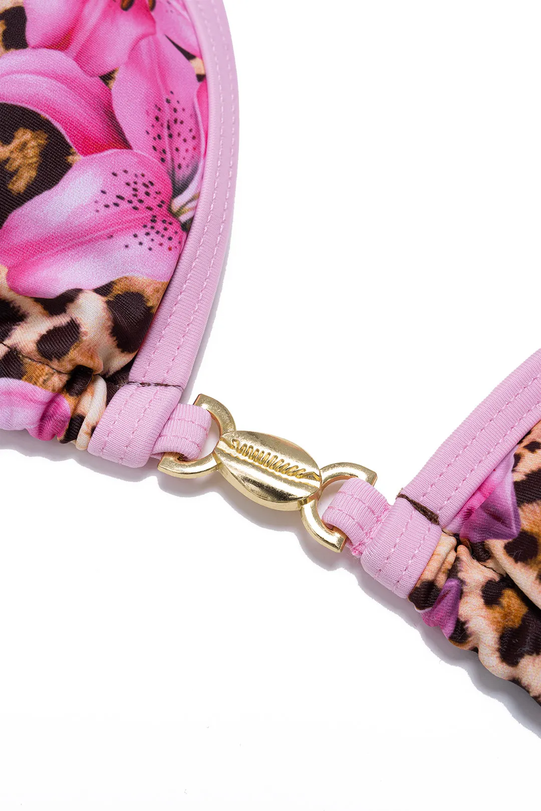 Leopard Print Halter Tie-Up Bikini Set sold by Micas product image thumbnail 4