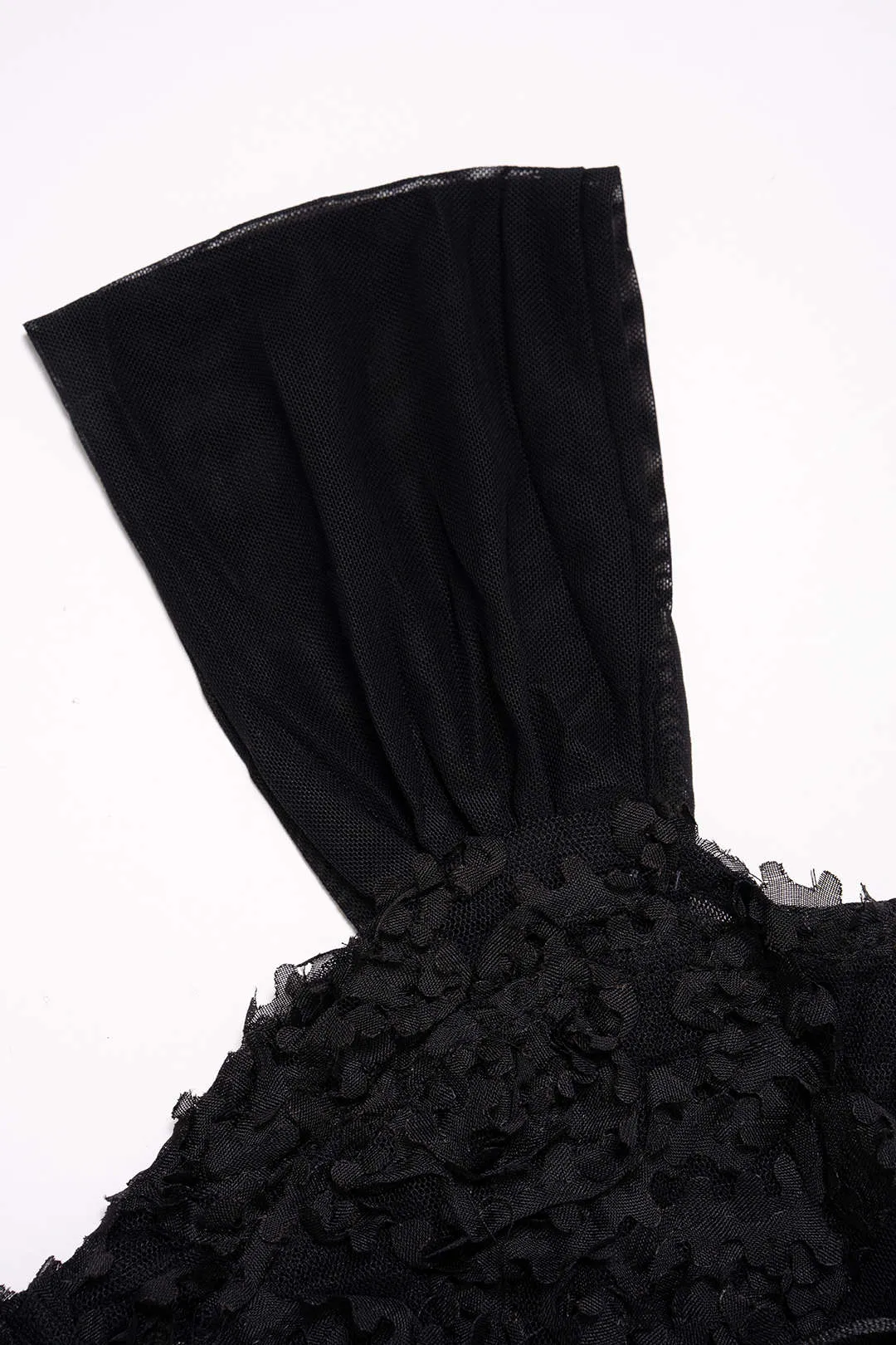 Mesh Tie-Up Smocked Tank Top sold by Micas product image thumbnail 3