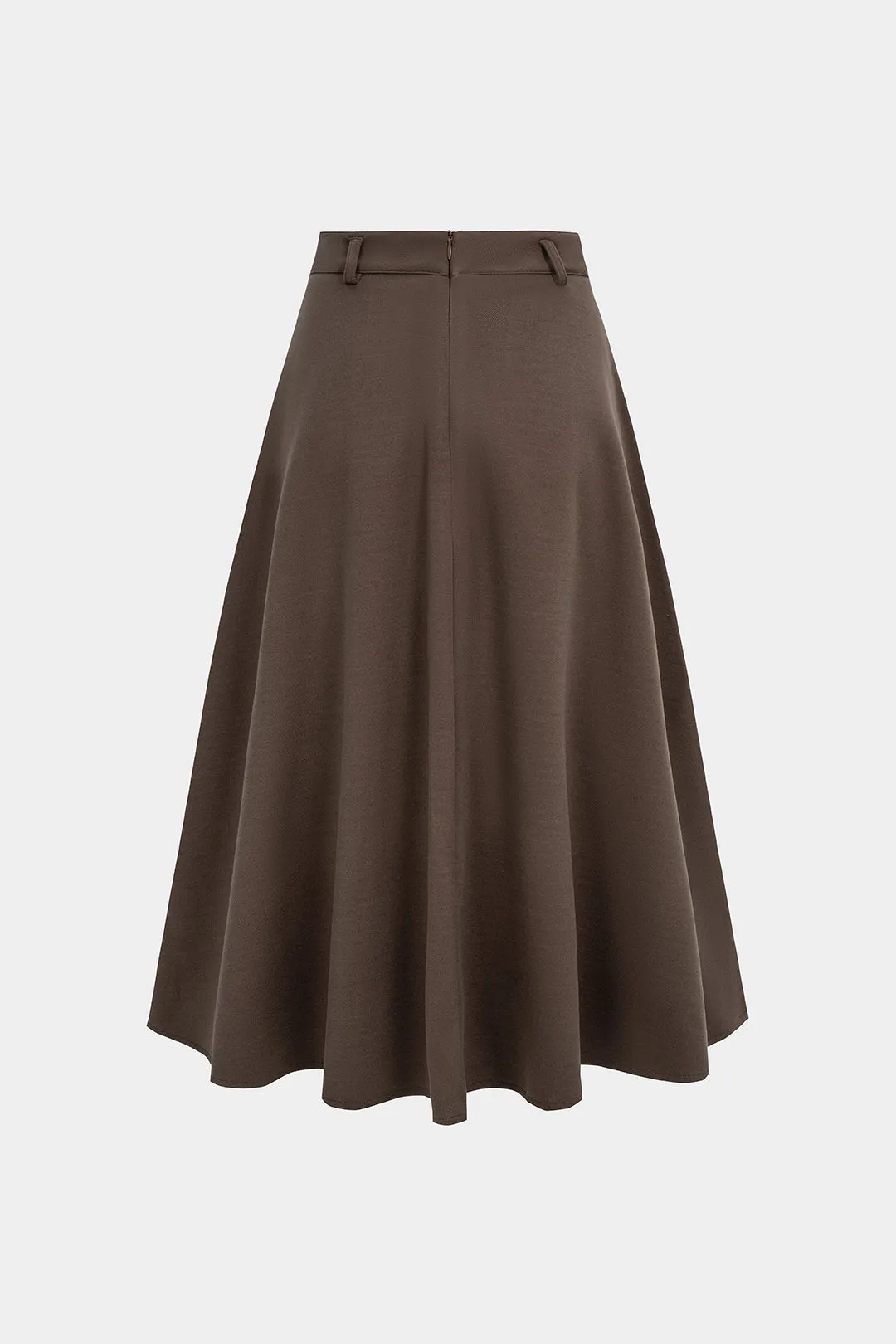 Woolen Ruched Pocket High Waist Skirt sold by Micas product image thumbnail 2