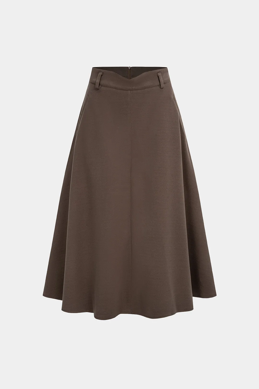 Woolen Ruched Pocket High Waist Skirt sold by Micas