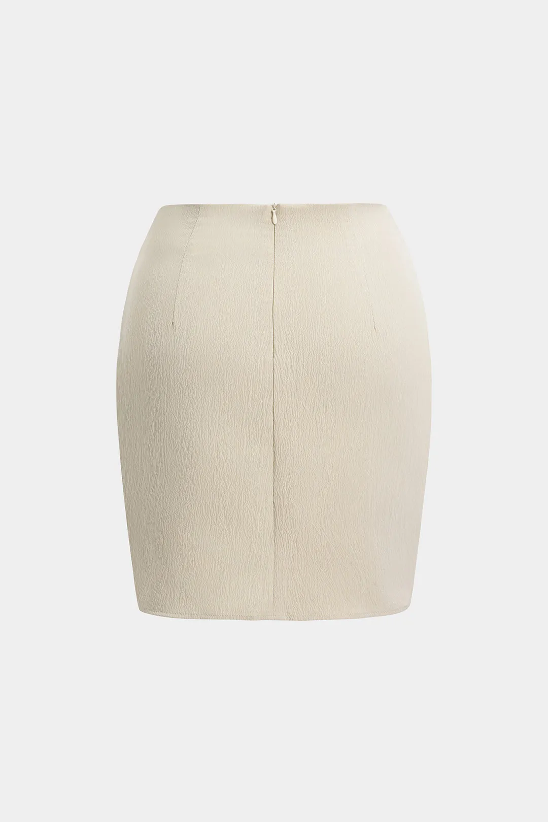 Ruched Twist Knot Zipper Skirt sold by Micas product image thumbnail 2