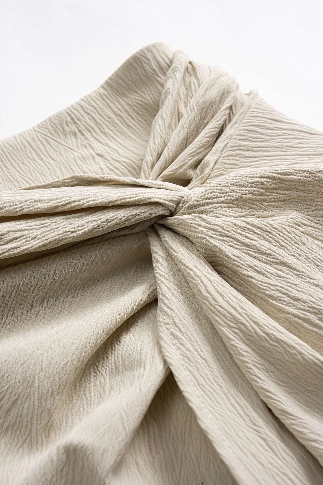 Ruched Twist Knot Zipper Skirt sold by Micas product image thumbnail 3