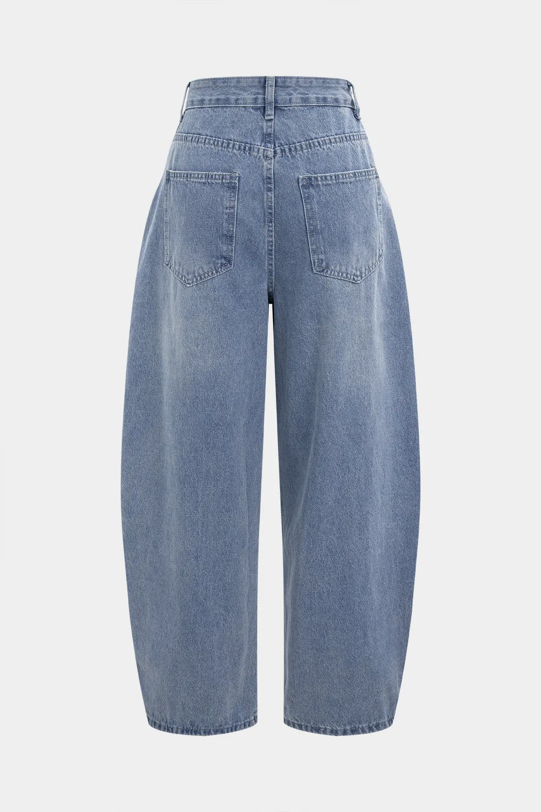 Denim Pocket Ruched High Waist Jeans sold by Micas product image thumbnail 2