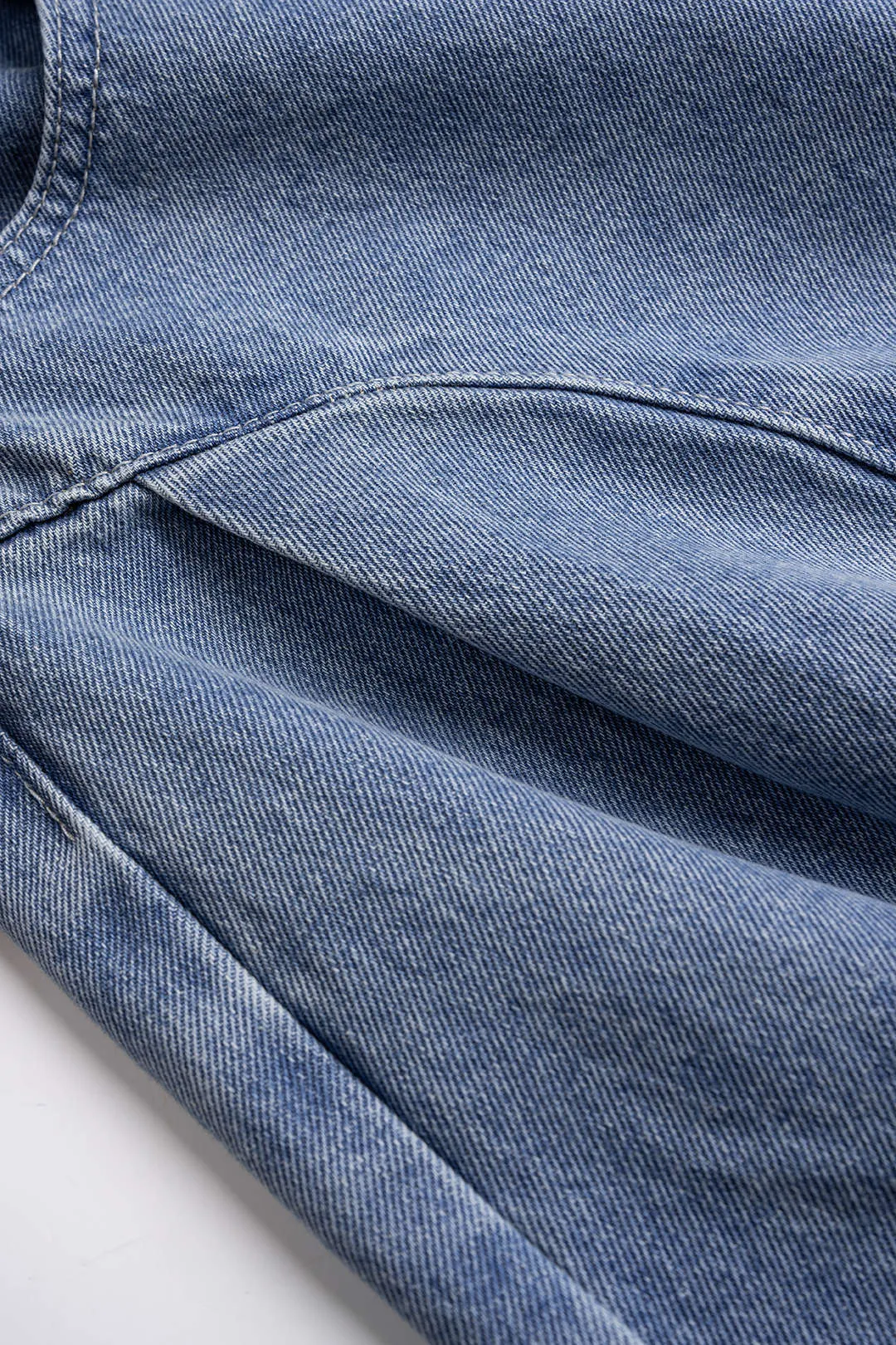 Denim Pocket Ruched High Waist Jeans sold by Micas product image thumbnail 4