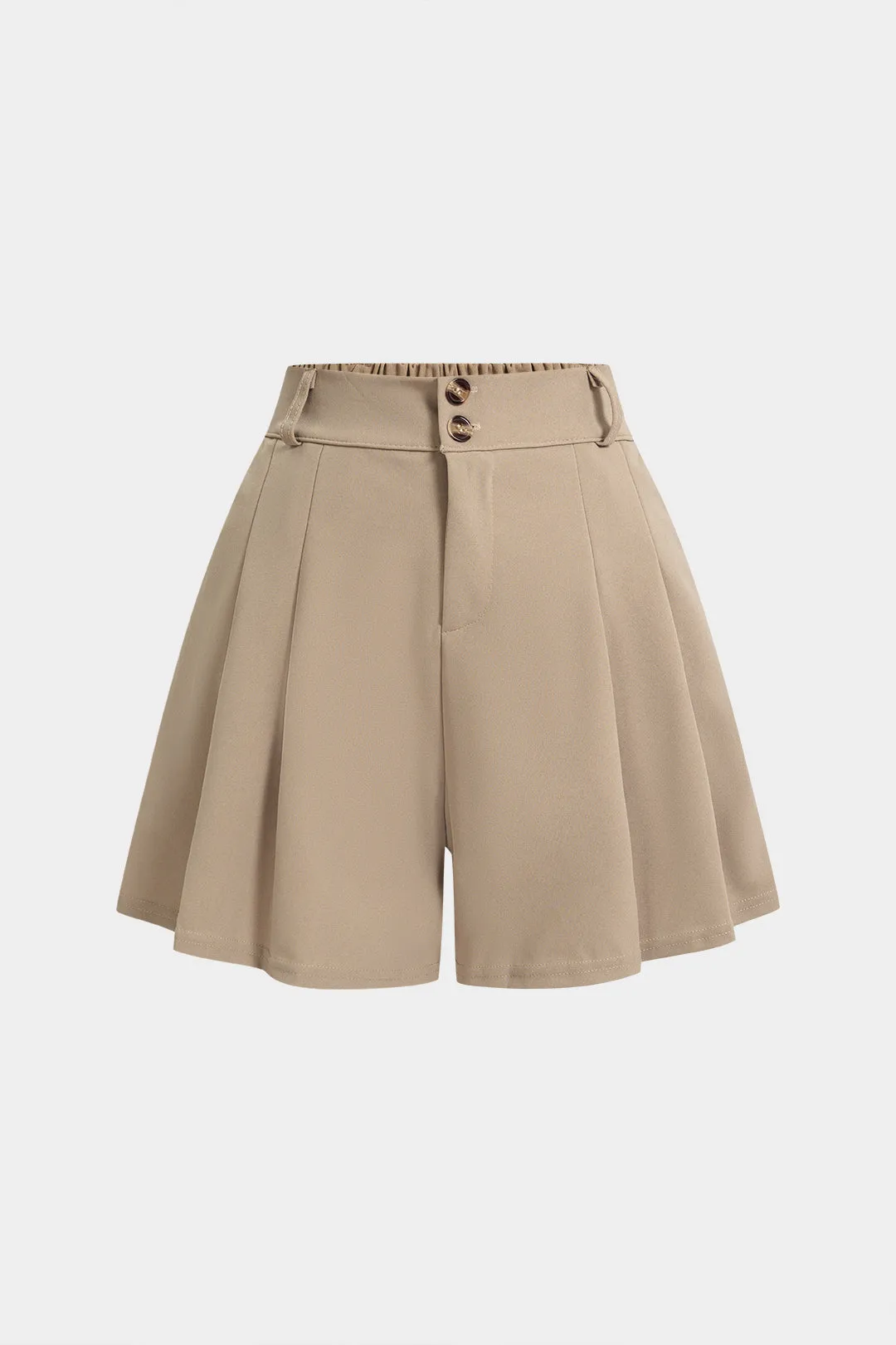 Pleated High Waist Shorts sold by Micas
