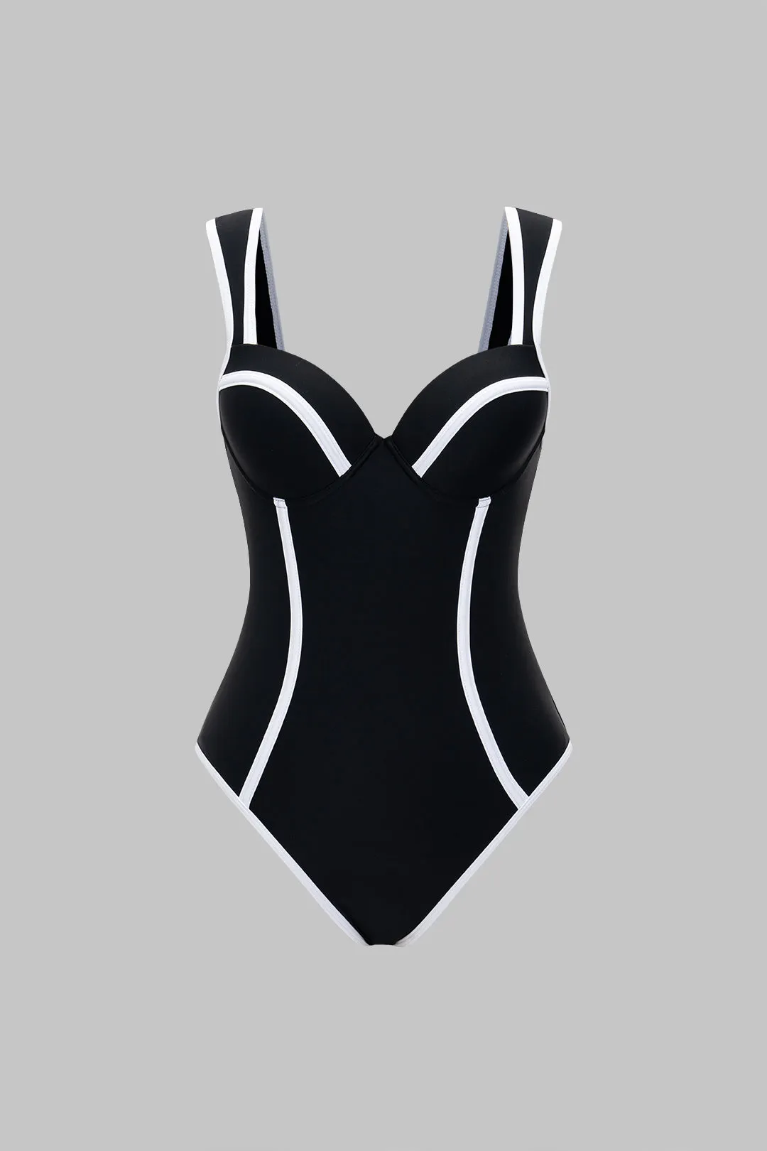 Contrast Sleeveless Swimsuit sold by Micas