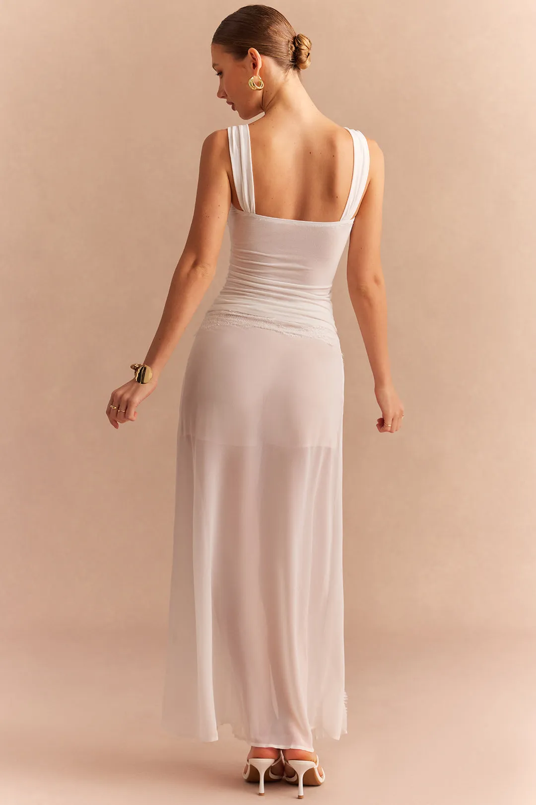 Lace Tie-Up Pleated Skirt sold by Micas product image thumbnail 2