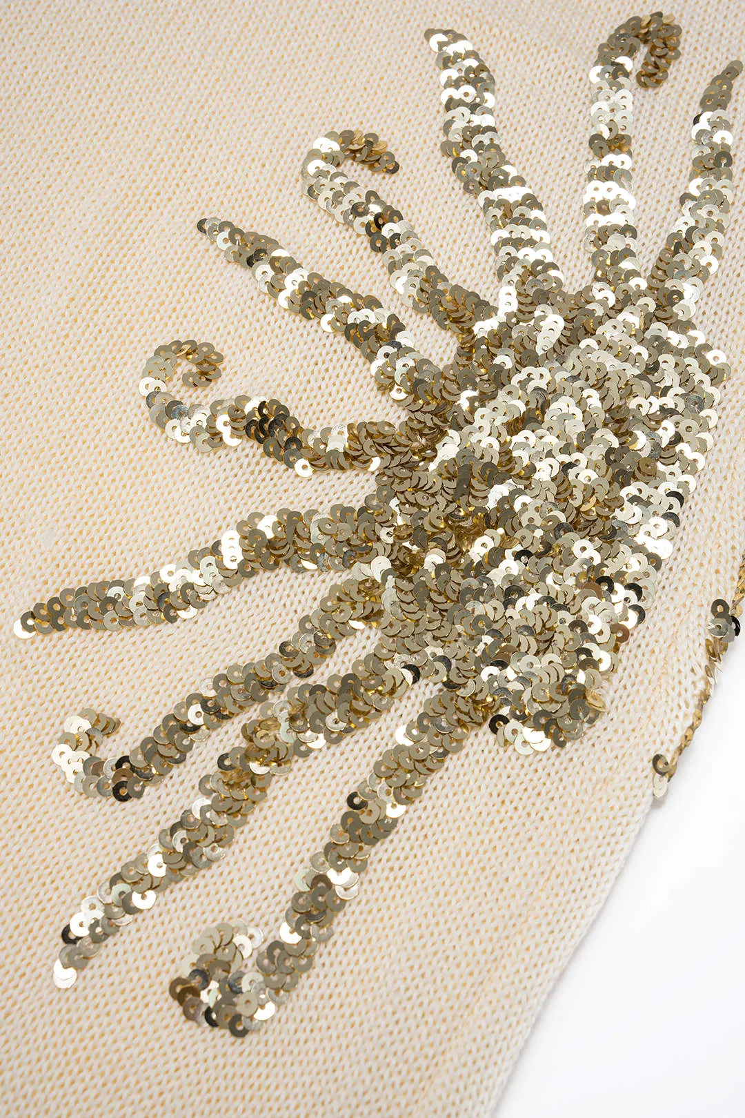 Knit Sequin Crossed Backless Sleeveless Dress sold by Micas product image thumbnail 3