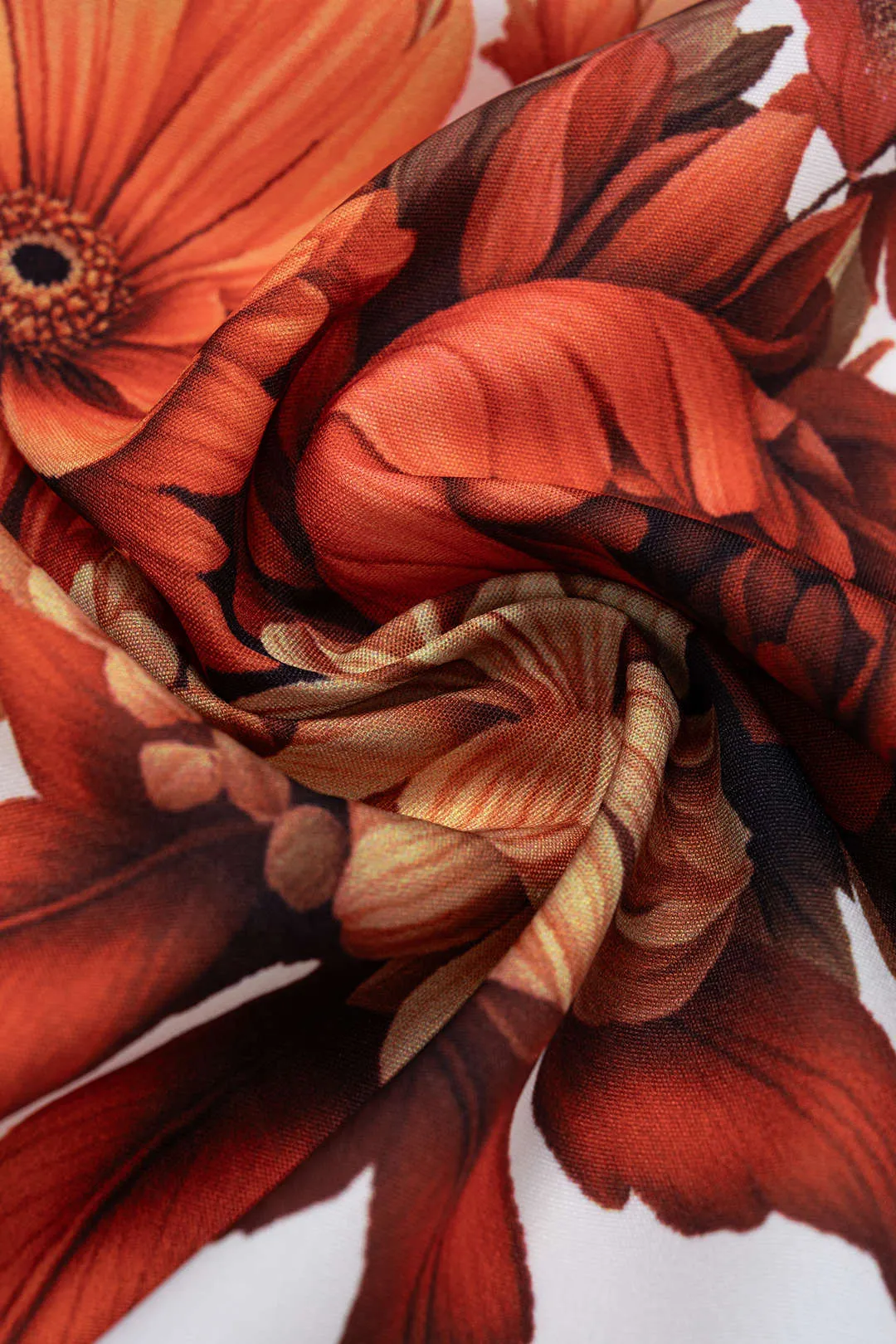 Floral Print Tie Front Asymmetrical Shorts sold by Micas product image thumbnail 4