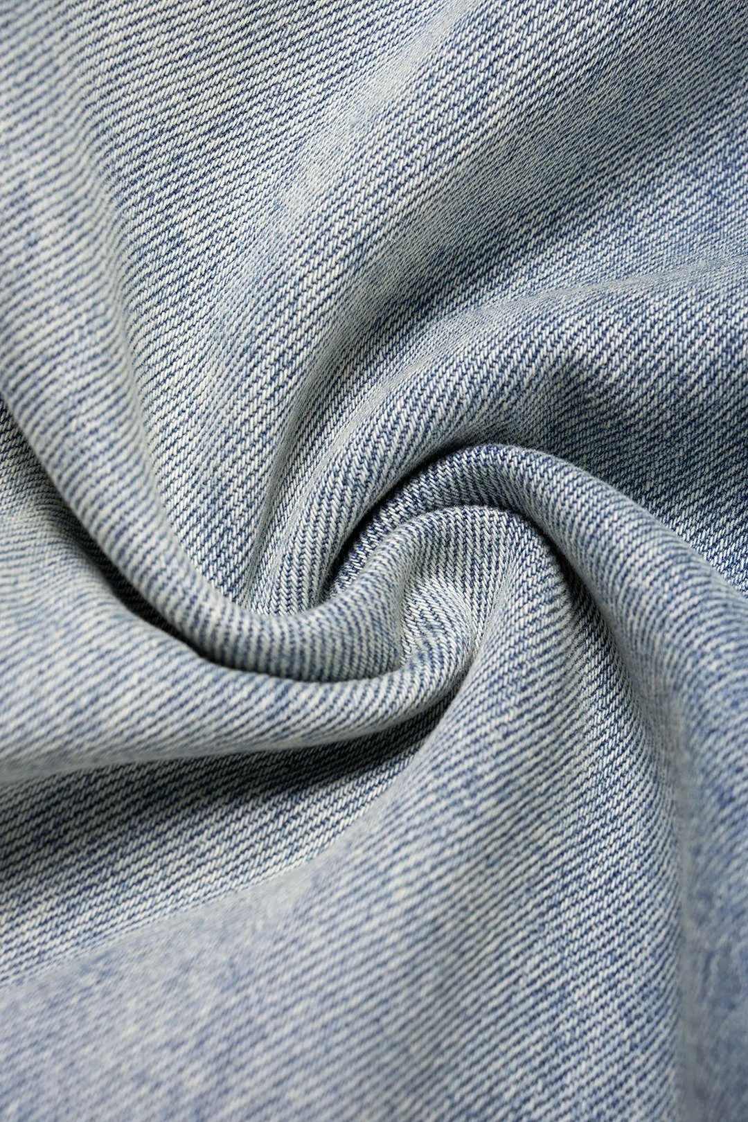 Denim Asymmetrical Pocket Wide Leg Jeans sold by Micas product image thumbnail 5