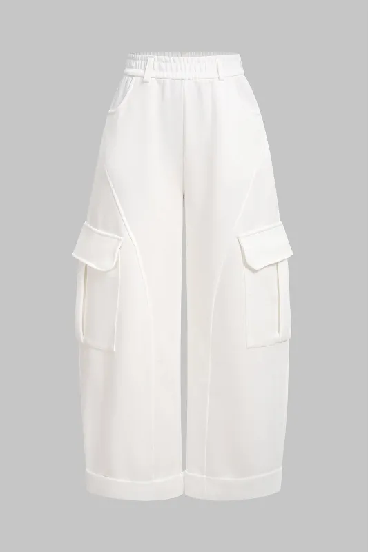 Pocket High Waist Wide Leg Pants sold by Micas