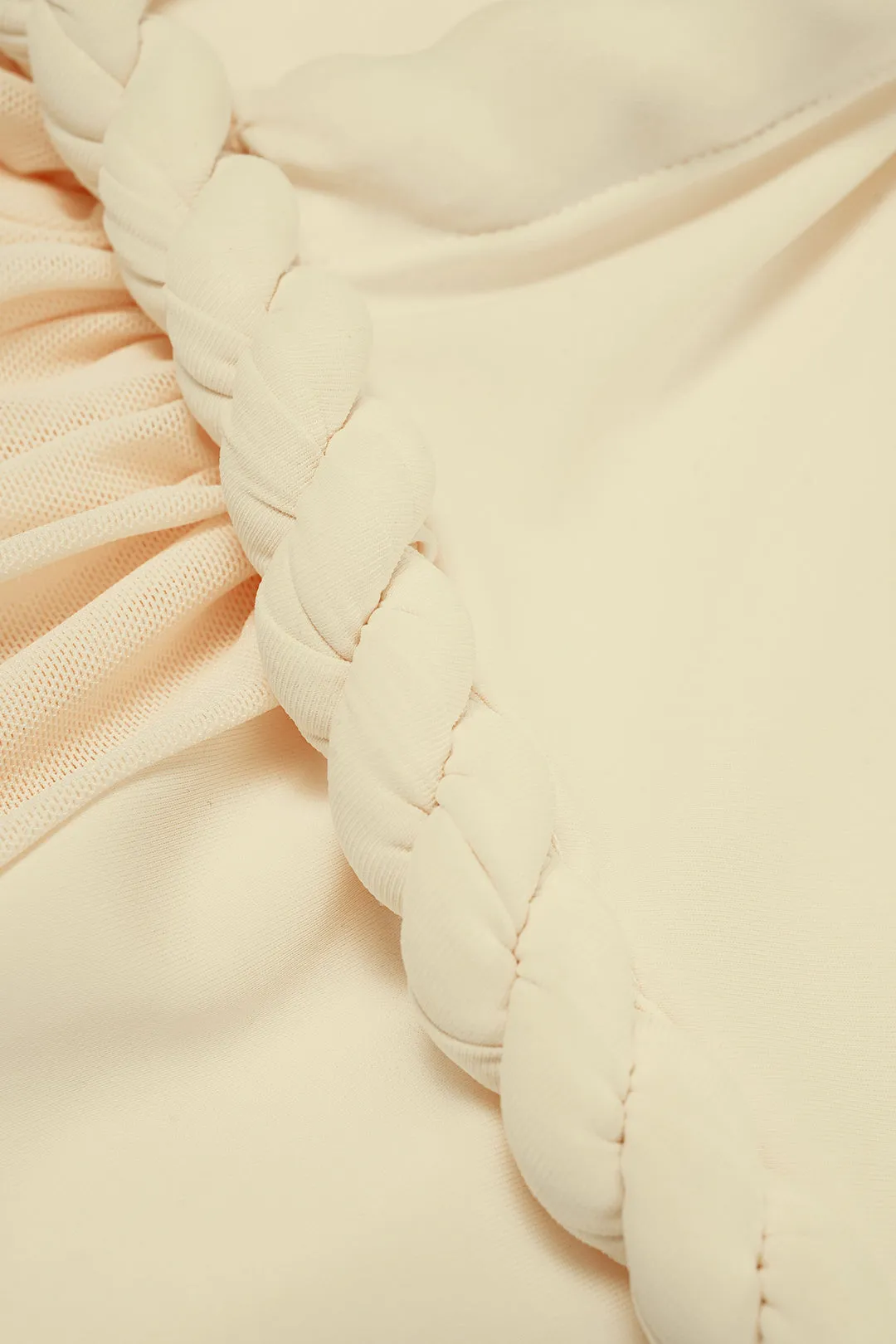 Asymmetrical Twist Knot Ruched Sleeveless Bodysuit sold by Micas product image thumbnail 3