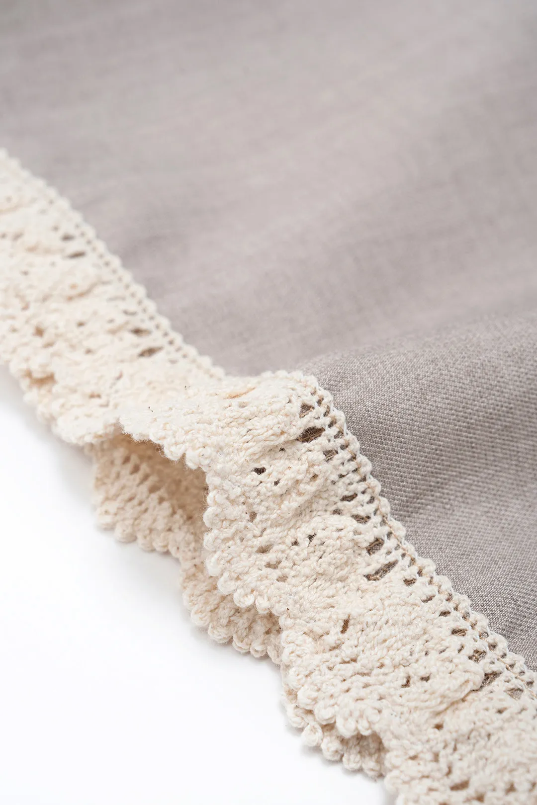 Patchwork Lace Trim Wide Leg Shorts sold by Micas product image thumbnail 3