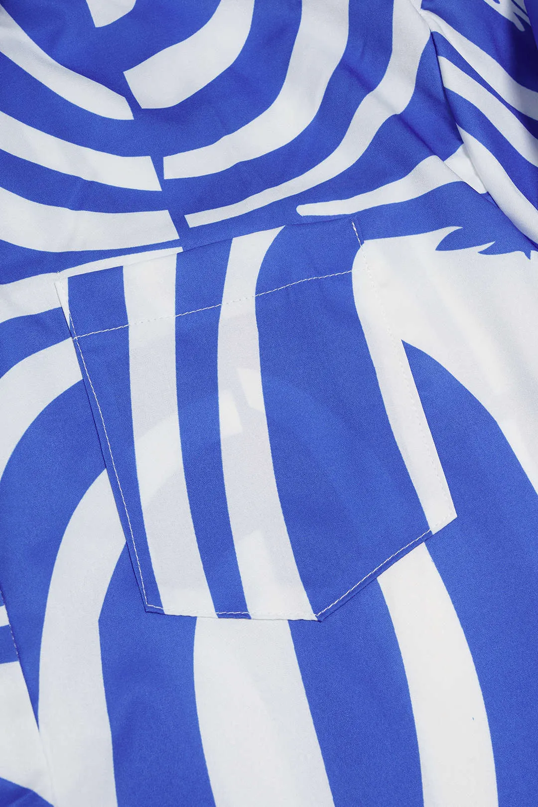 Abstract Print Lapel Long Sleeve Shirt And Shorts Set sold by Micas product image thumbnail 5