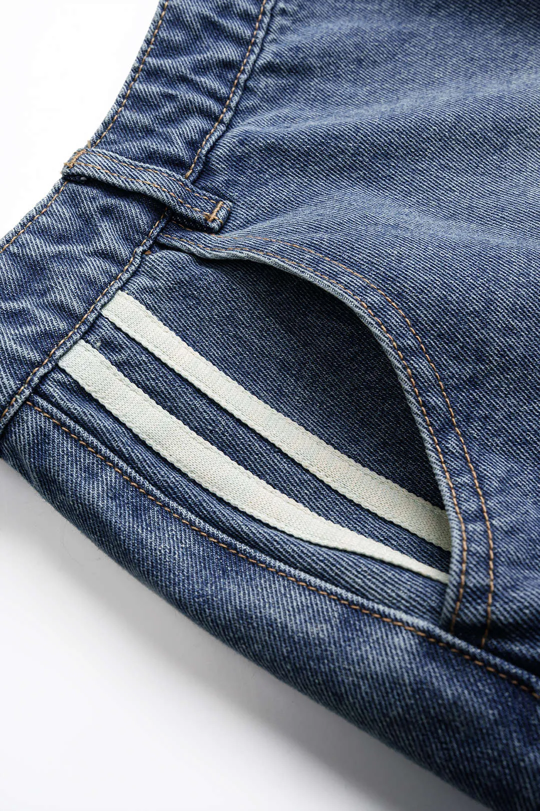 Denim Asymmetrical Seamdetail Button Skirt sold by Micas product image thumbnail 5