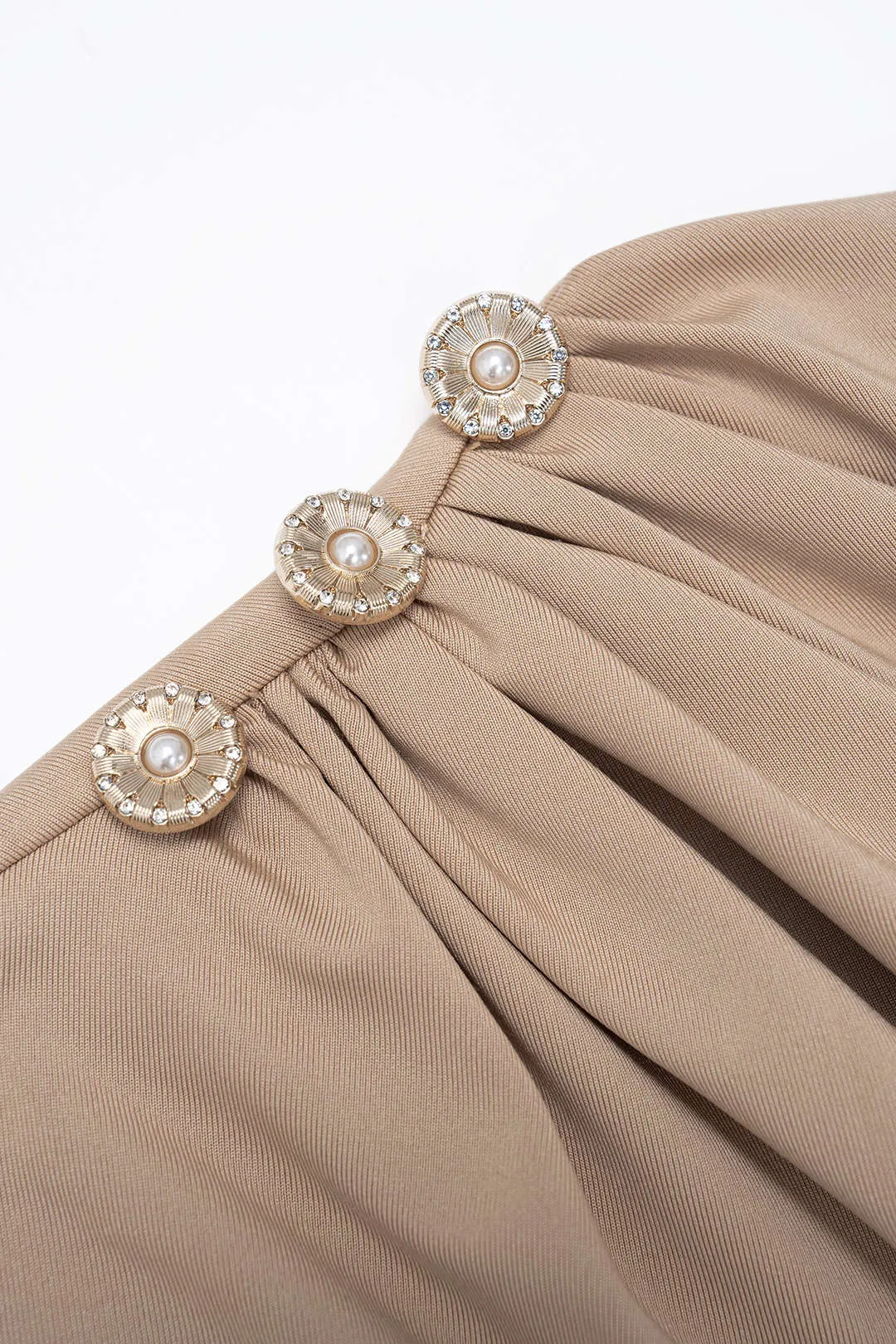 Solid Ruched Tank Top And Wide Leg Pants Set sold by Micas product image thumbnail 3