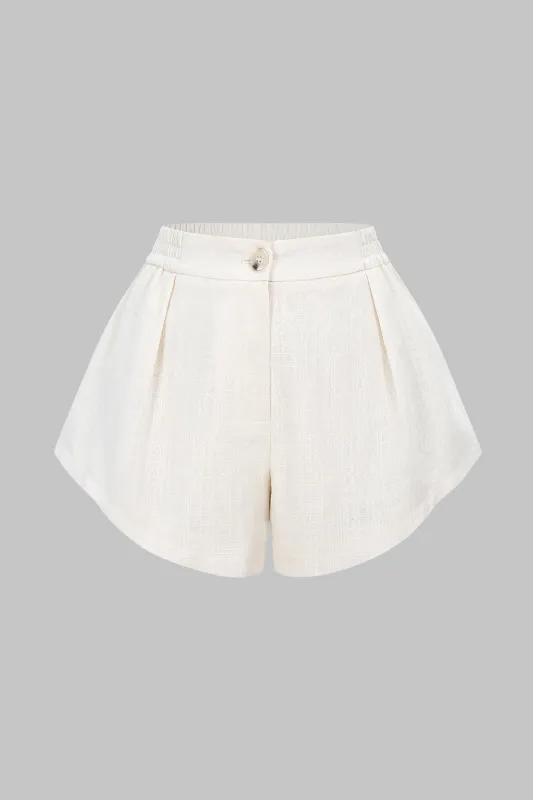 Shirred Waistband Wide Leg Shorts sold by Micas